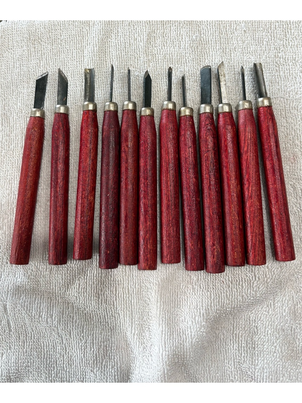 12 Vintage Wood Chisel Carving Tools